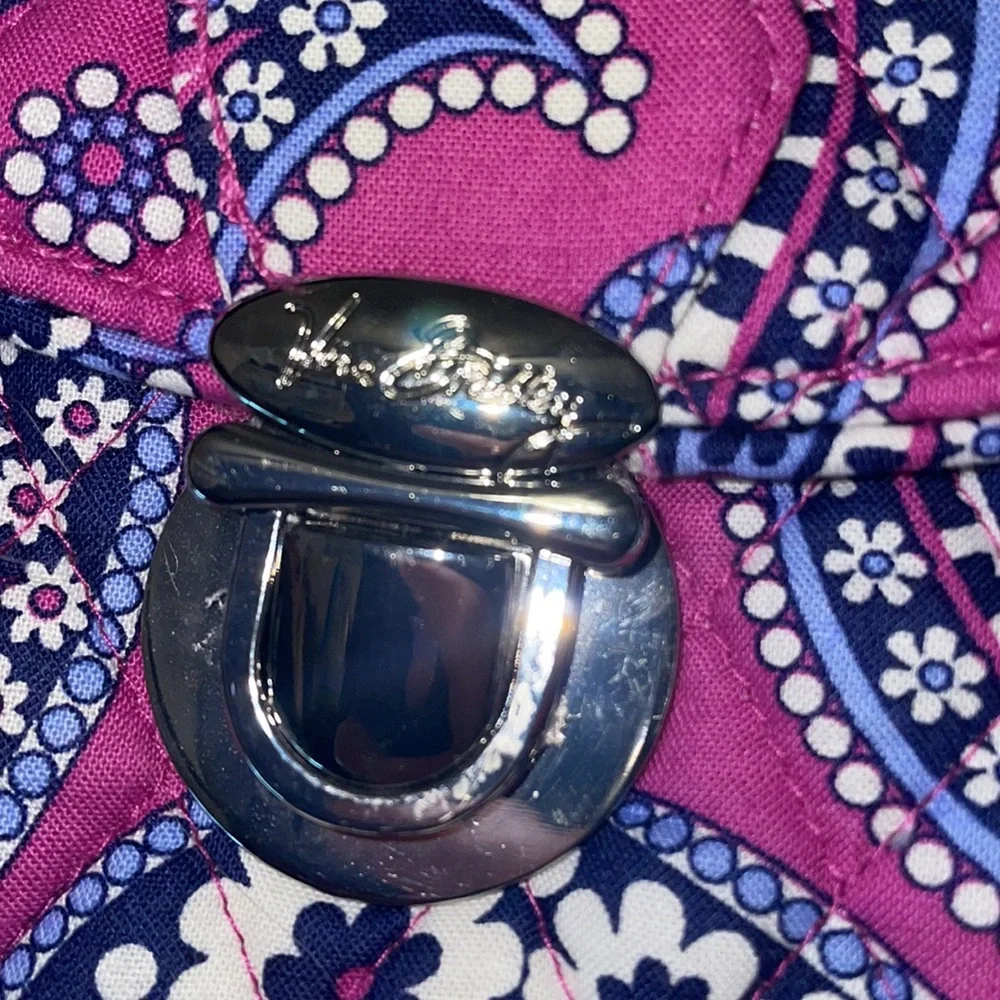NWT Vera Bradley Brief Case Pink, Blue, and White